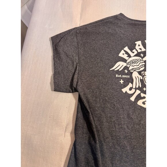 Flappy’s Pizza Co Sonora CA T-Shirt Men’s Large Gray Local Restaurant Tee - Picture 6 of 8